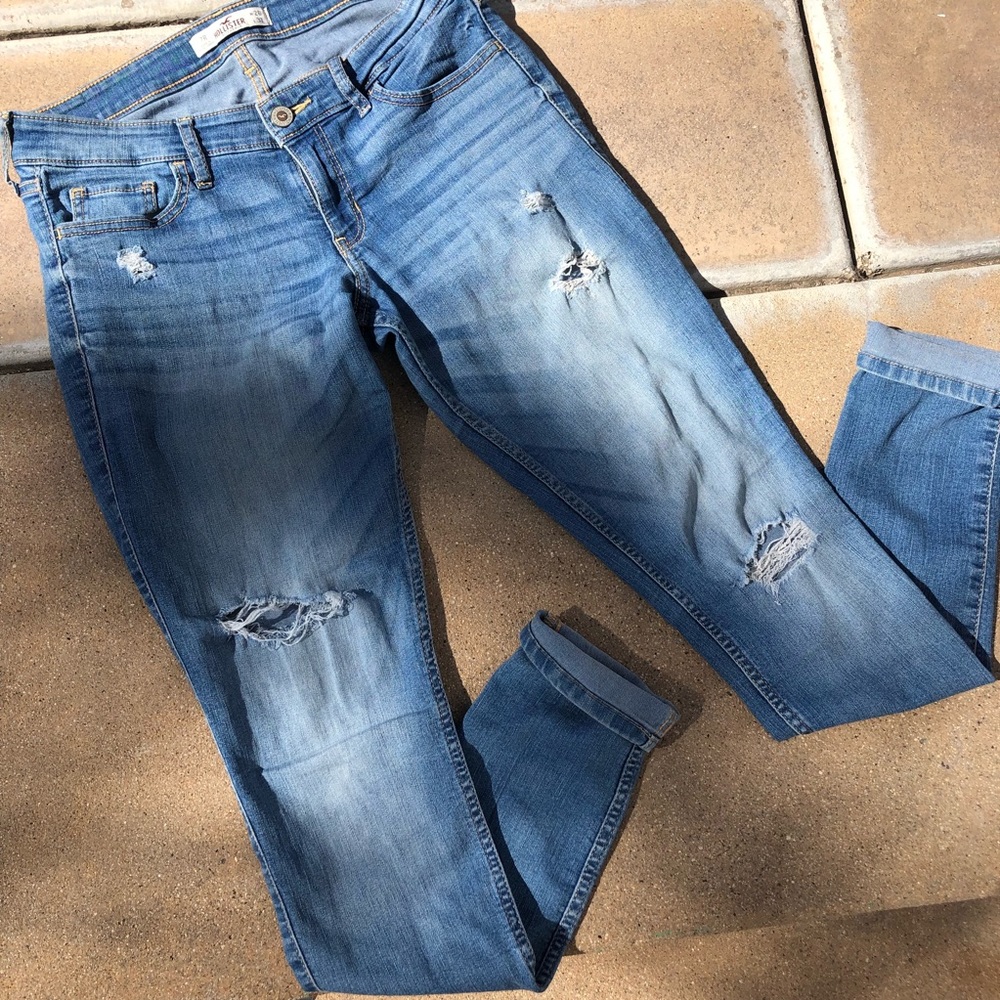 Classic stretch mid-rise super skinny jeans